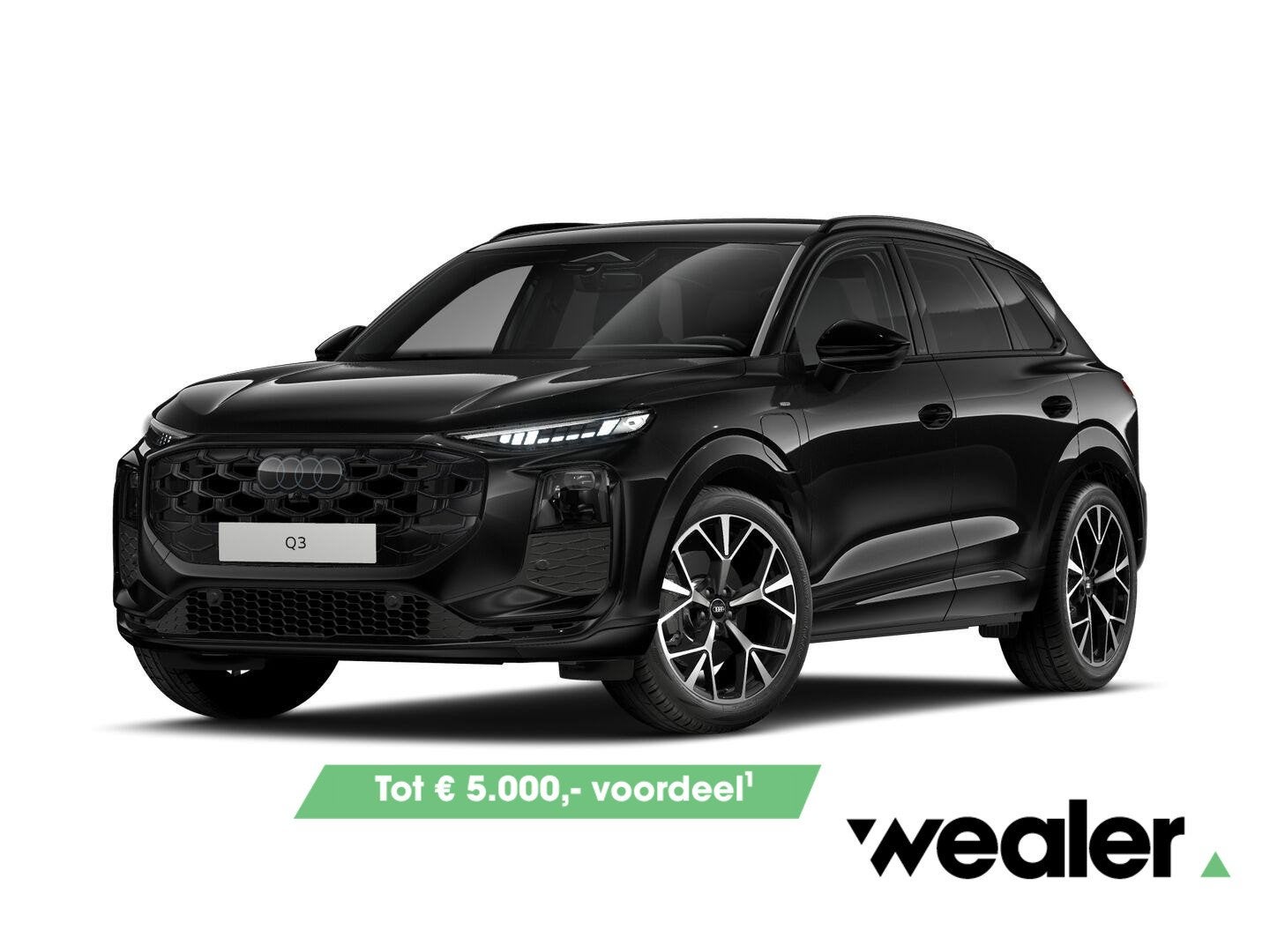 Audi Q3 S edition (A3) e-hybrid 200 kW / 272 PK SUV 6 ver, Auto's, Audi, 1800 kg, 1498 cc, 4 cilinders, Zwart