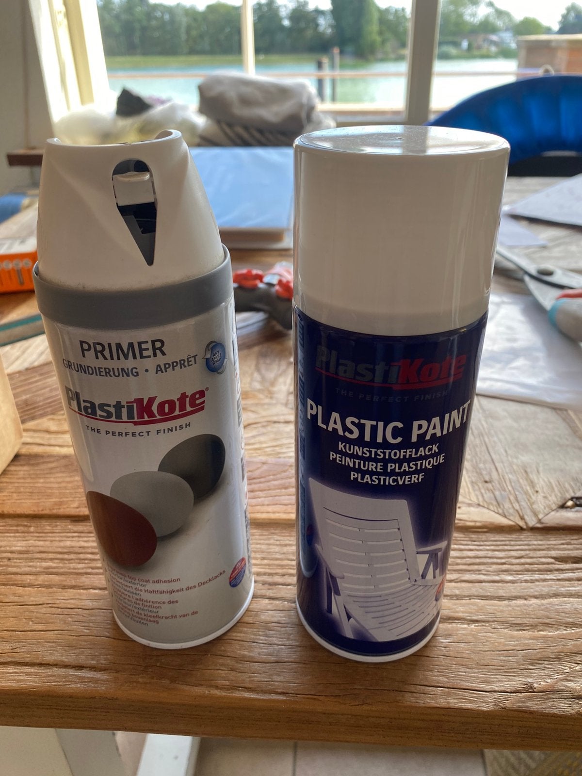 PlasticKote primer en lak, Ophalen, Wit, Nieuw, Lak