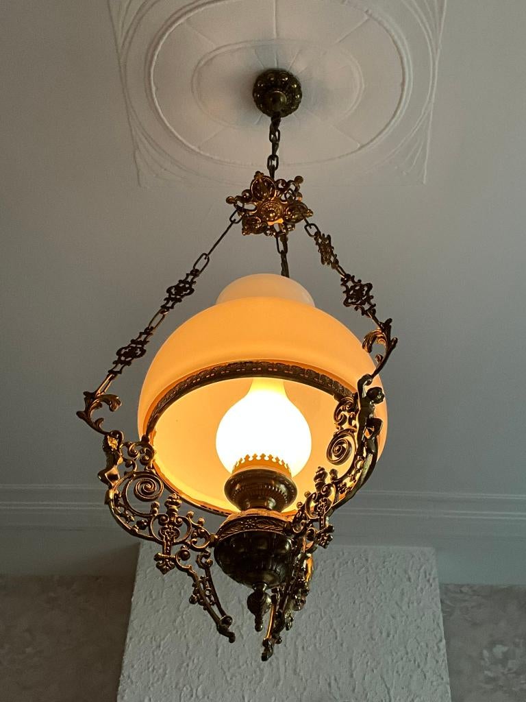 Kroonluchter, Huis en Inrichting, Lampen | Kroonluchters, Gebruikt, Metaal, Ophalen
