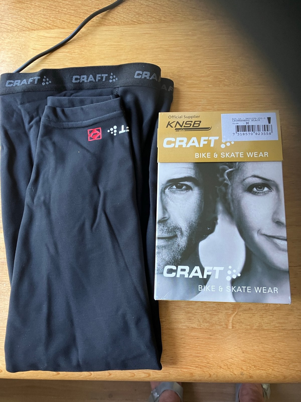 Craft KNSB Bike & Skate Wear Legwarmers Zwart Maat M, Maat 38/40 (M), Zwart, Nieuw, Ophalen of Verzenden
