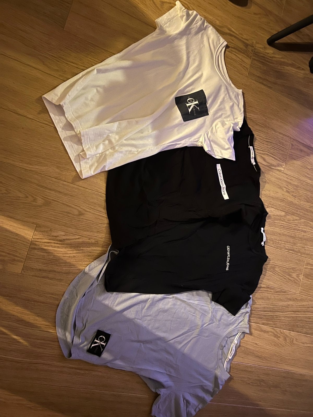 Calvin Klein T-shirts Maat S - Zwart, Blauw/Grijs, Zwart, Ophalen of Verzenden, Korte mouw, Maat 36 (S)