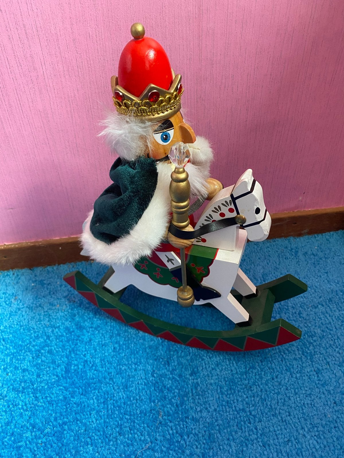 Houten notenkraker op paard, Diversen, Kerst, Ophalen of Verzenden