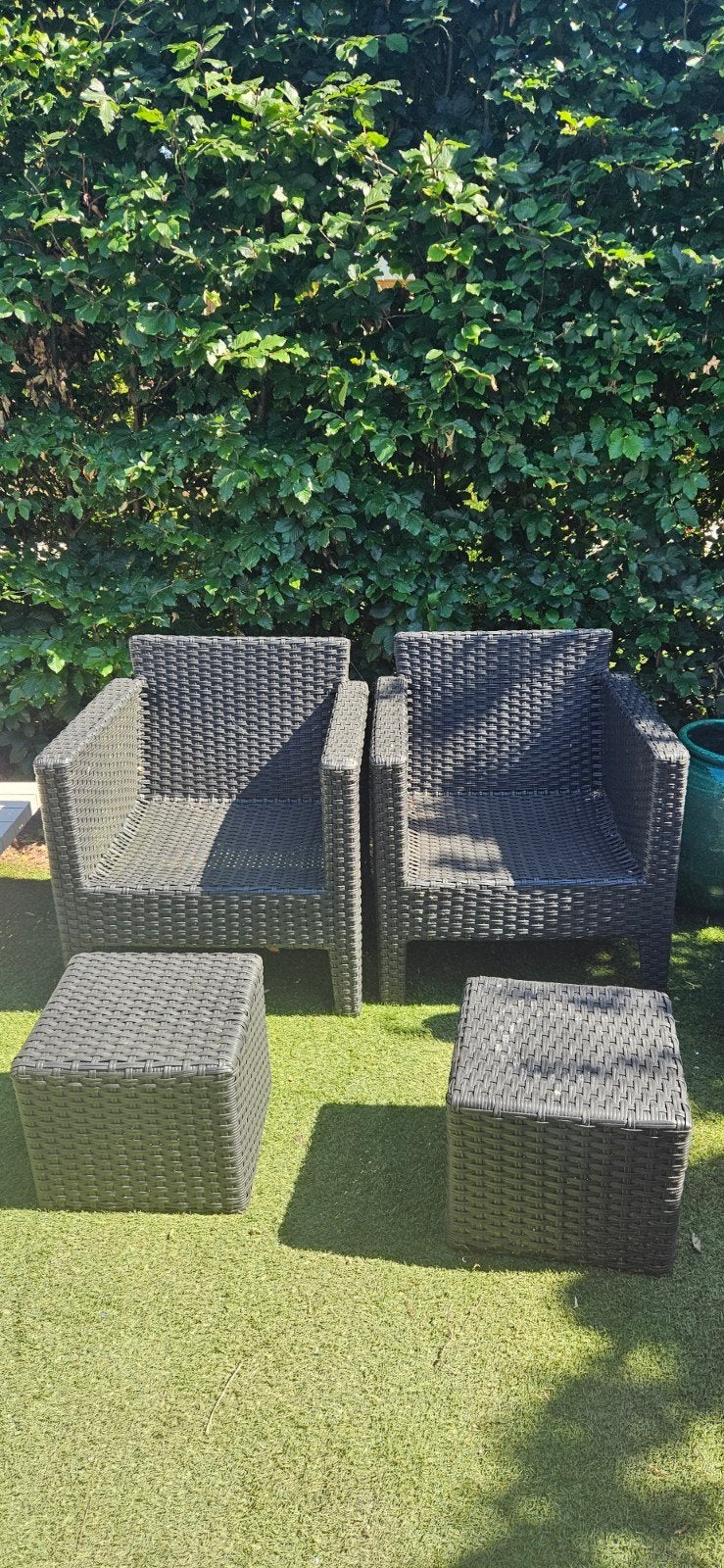 Borek loungeset, Tuin en Terras, Bijzettafel, Zo goed als nieuw, Loungeset, Wicker