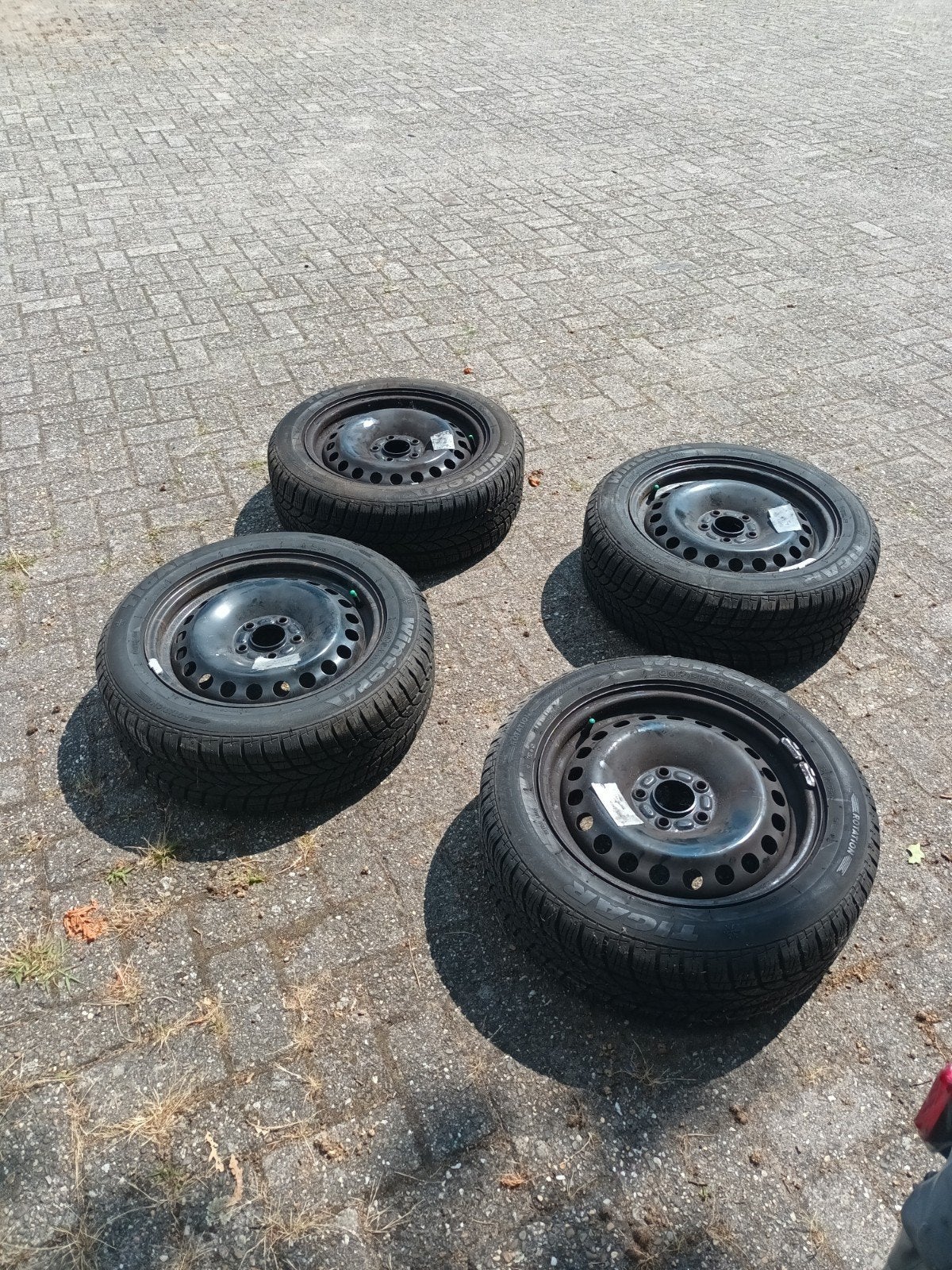 velgen 16 inch 5x108 met zgan winterbanden, Ophalen, 16 inch, Banden en Velgen, 205 mm