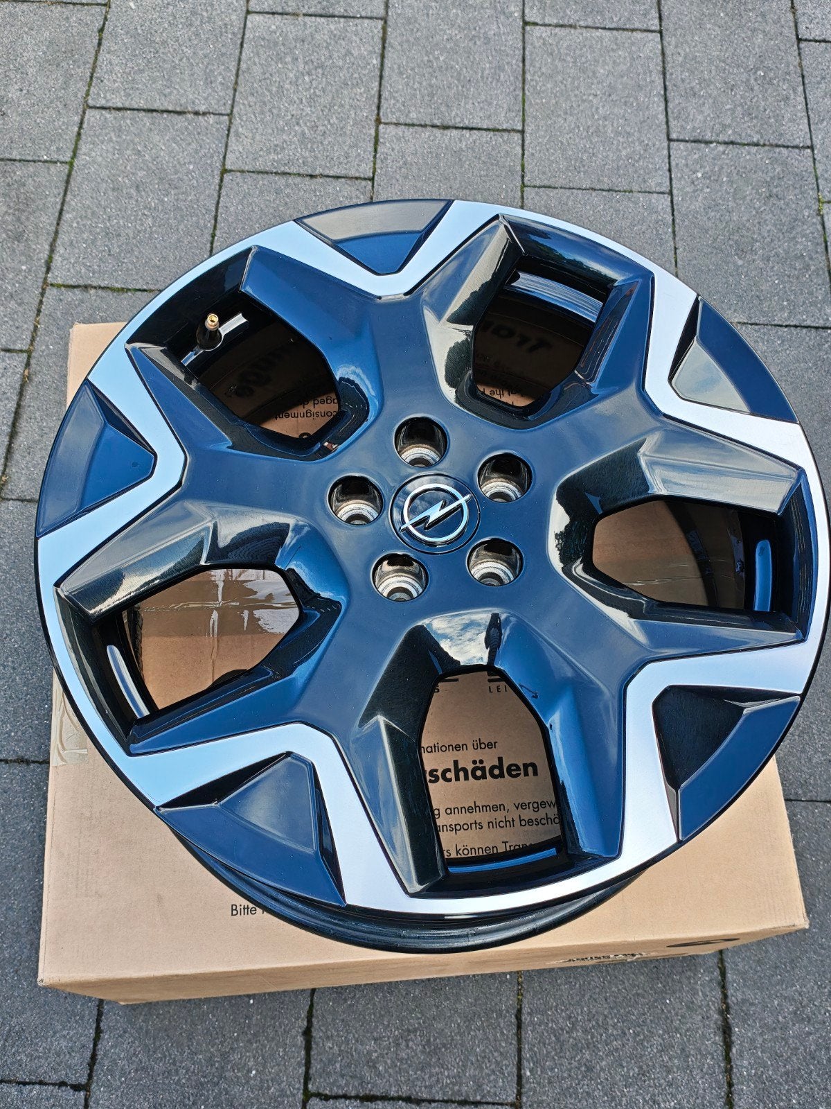 Originele Opel Grandland 19 inch Bi-Color velgen 5x108 zgan, Auto-onderdelen, Banden en Velgen, 19 inch, Gebruikt, Velg(en), Zomerbanden