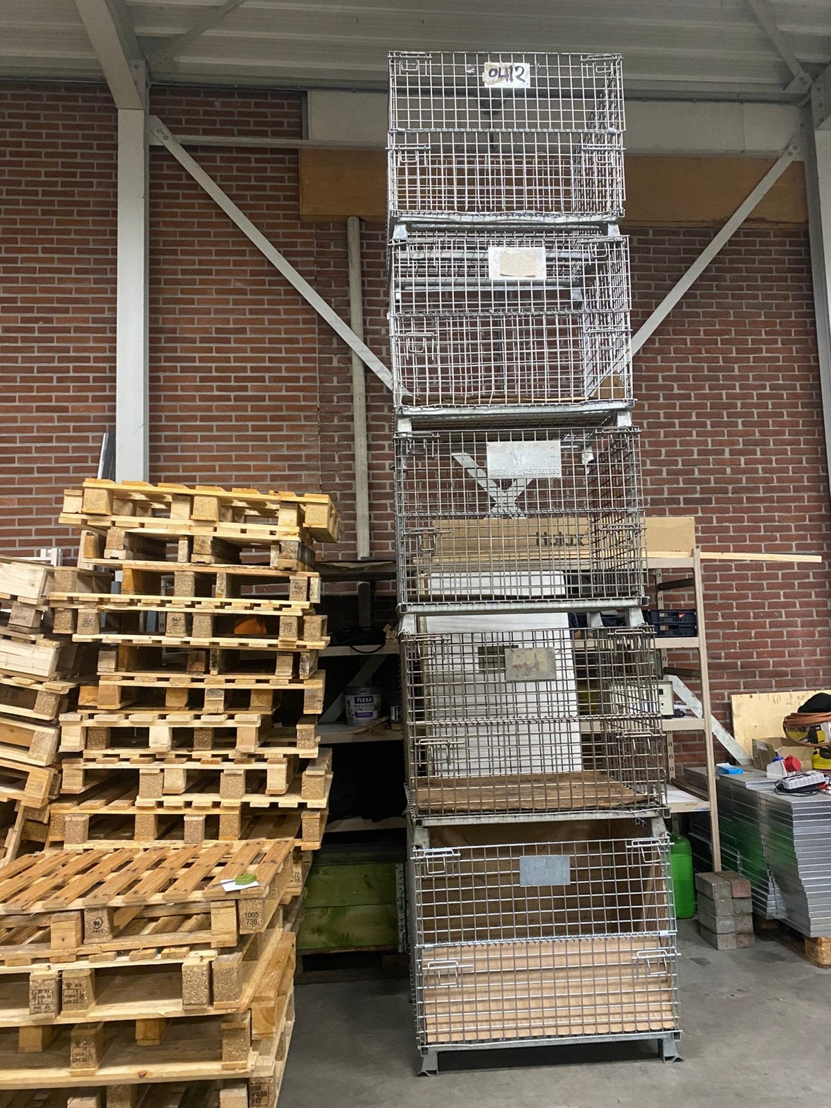5x Inklapbare gaascontainer, Doe-het-zelf en Verbouw, Kratten en Dozen, Ophalen, Gebruikt, Bak of Kist