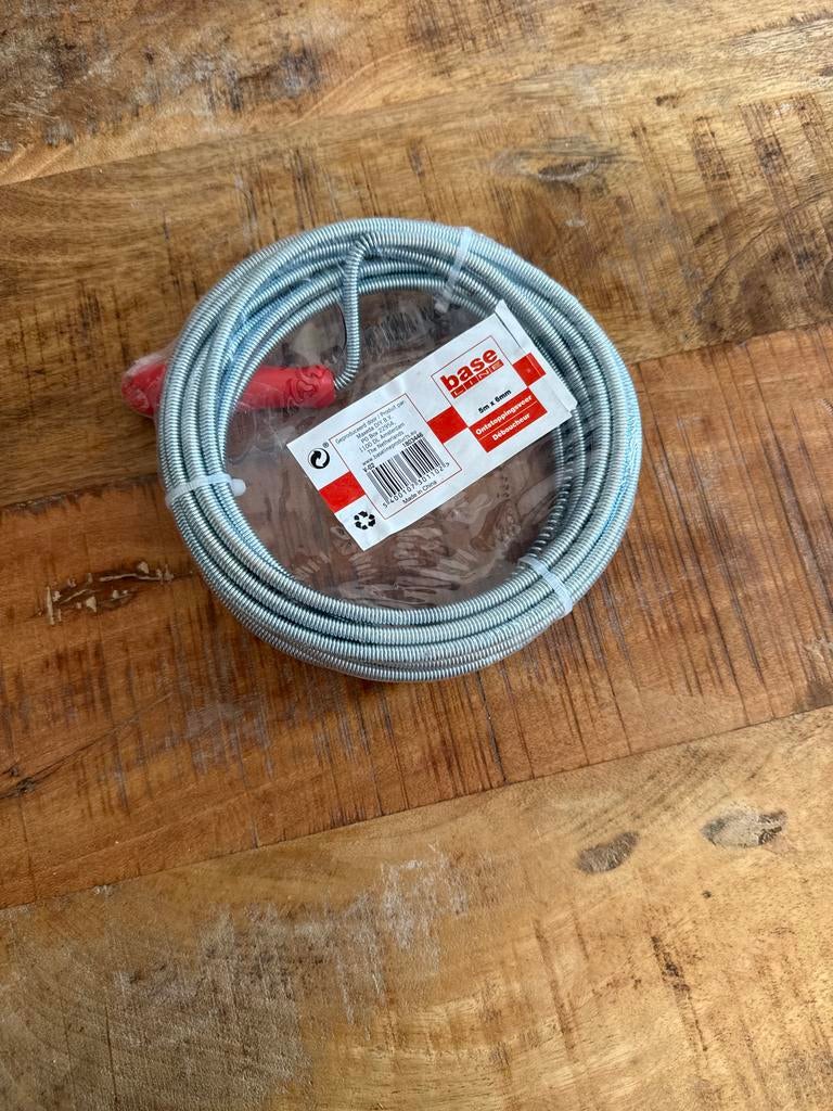 Ontstoppingsveer 5m x 6mm, Ophalen, Nieuw