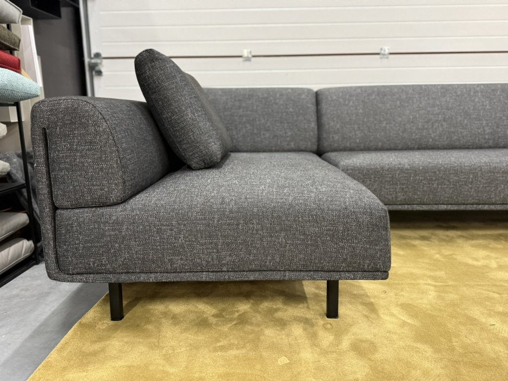 Nieuwstaat Eyye Dura hoekbank Stof design bank 293x171, 250 tot 300 cm, Nieuw, Rechte bank, Design on Stock