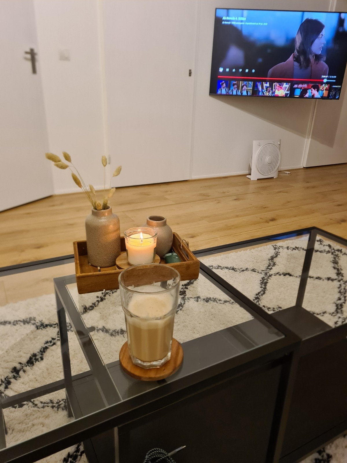 (bijzet)tafel glas & metalen frame | lees bijschrijving!, Huis en Inrichting, Ophalen, Gebruikt, 50 tot 100 cm, 50 tot 100 cm