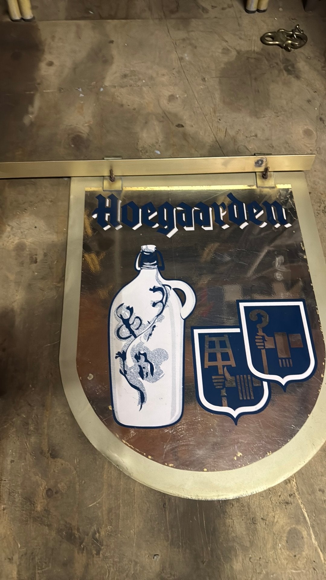 Hoegaarden wandbord, Ophalen of Verzenden, Zo goed als nieuw, Overige typen