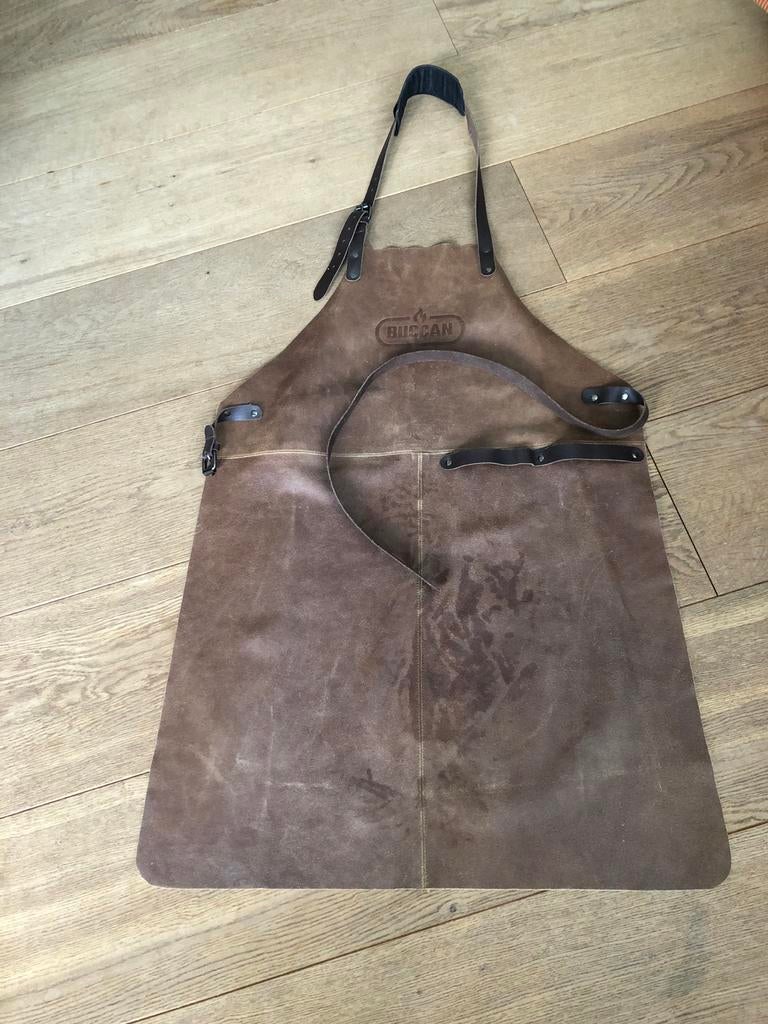 Leren Keukenschort - BUCCAN BBQ Schort, Ophalen of Verzenden, Gebruikt