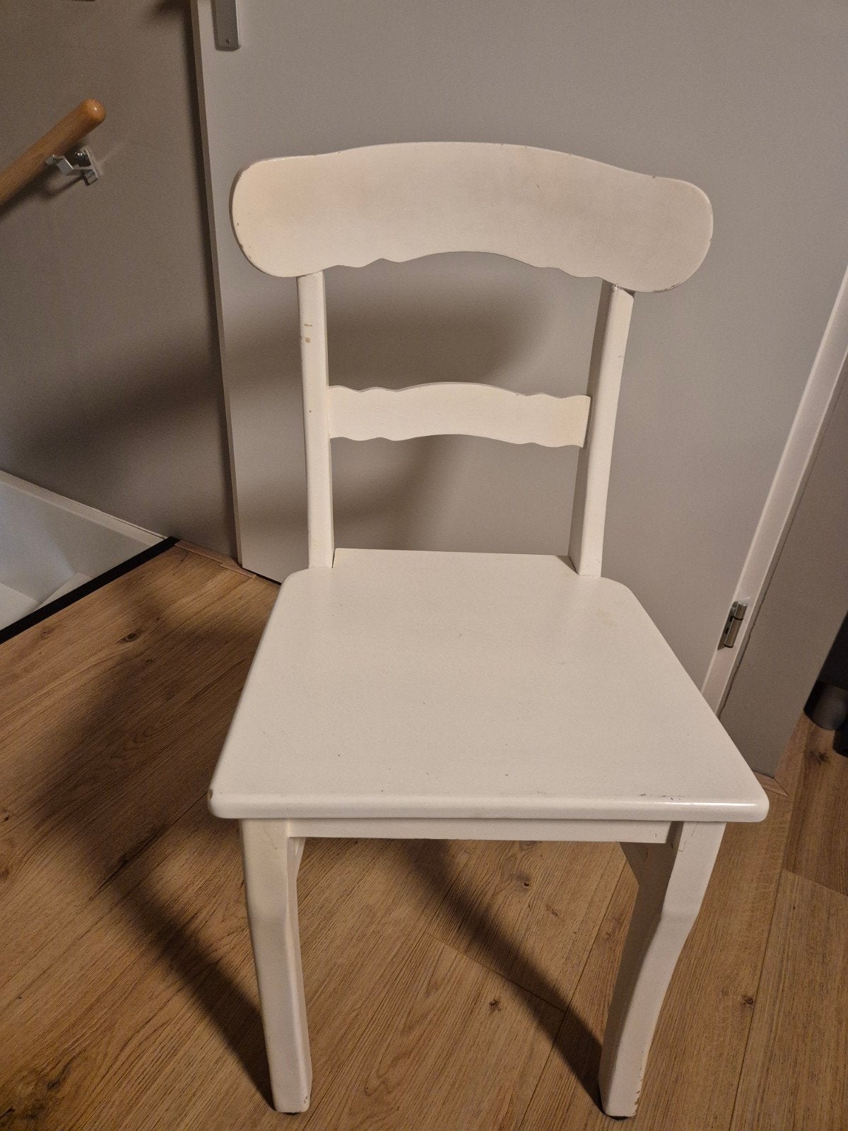 Ikea stoel / eetkamerstoel / bureaustoel / houten ikea stoel, Ophalen, Gebruikt, Wit, Eén