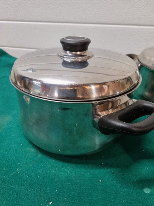 Kookpannen bk drie stuks met deksel, Ophalen of Verzenden, 'T Olde Gre-j, Info@toldegrej.nl, Endepoelstraat 20f Didam