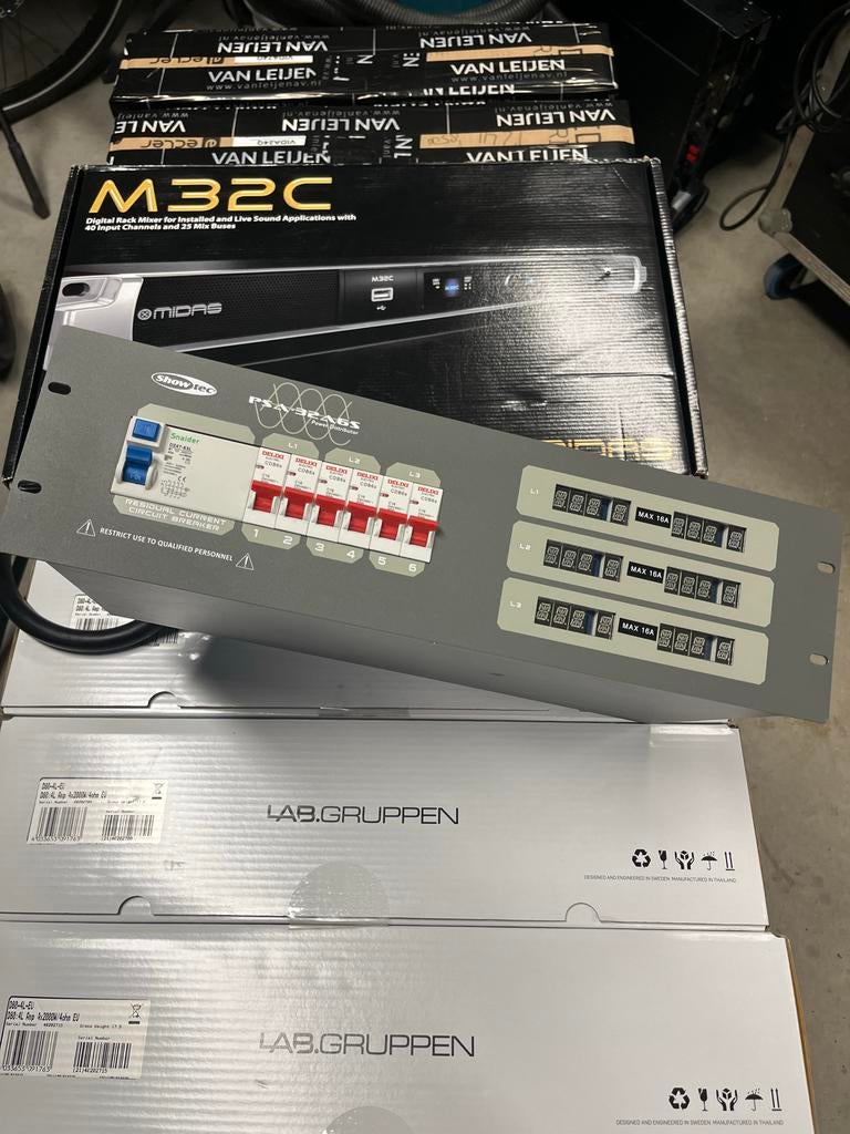 Showtec PSA32A6S Power Distributie - Nieuwstaat, Muziek en Instrumenten, Showtec, Showtec, Showtec, Ophalen of Verzenden