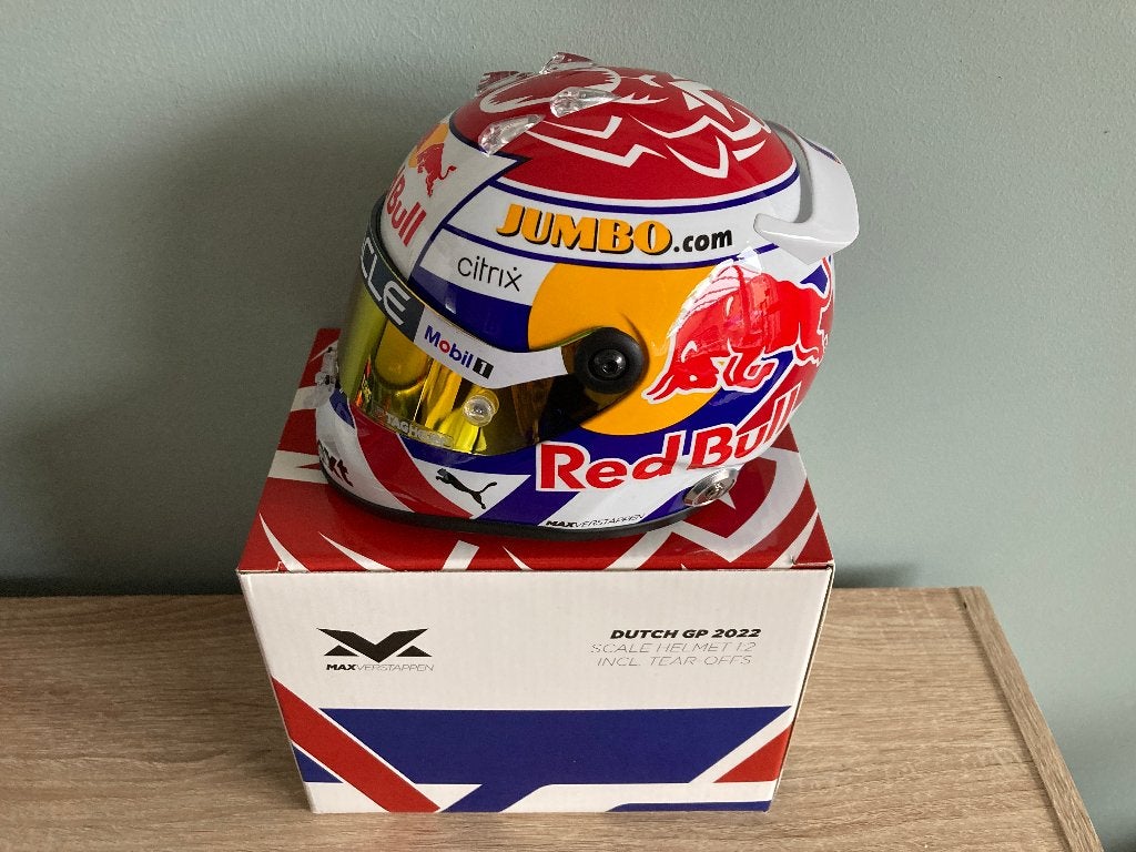 ✅ Max Verstappen 1:2 helm Zandvoort GP 2022 Red Bull Racing, Ophalen of Verzenden, Nieuw, Formule 1