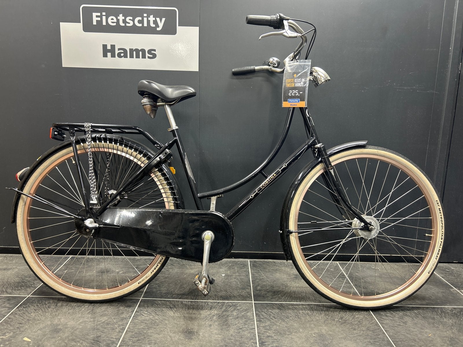 Cortina Soul Transportfiets Dames Zwart - Zo goed als nieuw, Overige merken, Terugtraprem, 53 tot 56 cm, De buul 2