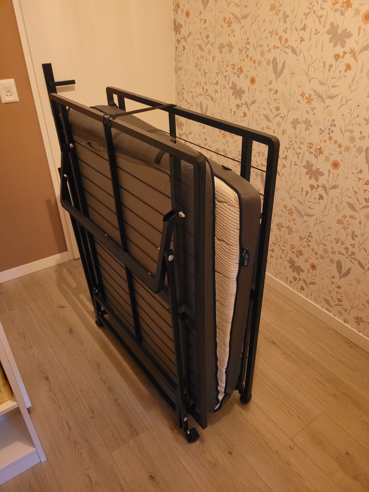 Best Life opklapbed 90x200 - Nooit gebruikt, Ophalen, 90 cm, Eenpersoons, Zwart