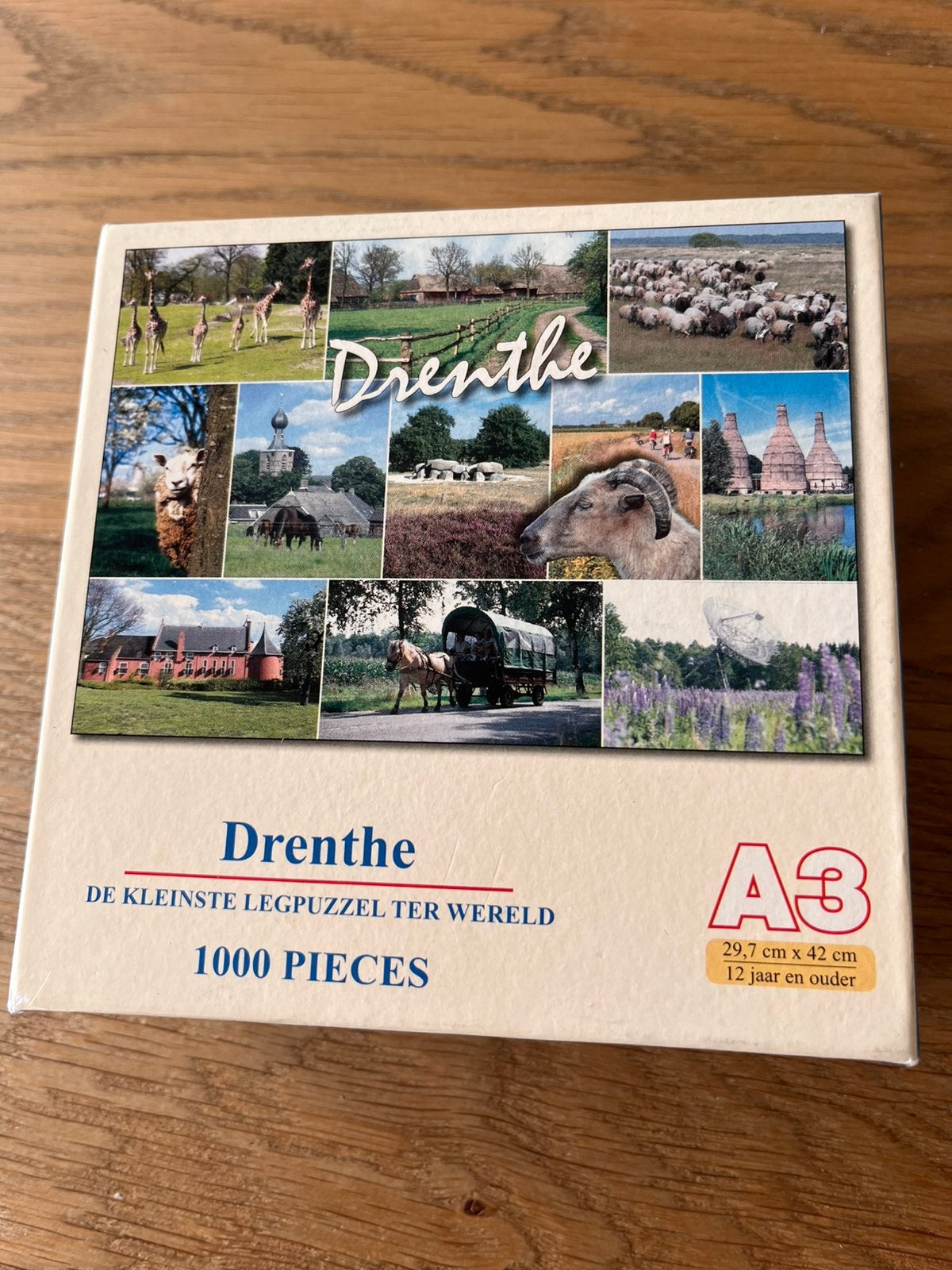 De kleinste legpuzzel ter wereld Drenthe 1000 stukjes, Ophalen of Verzenden, 500 t/m 1500 stukjes, Zo goed als nieuw