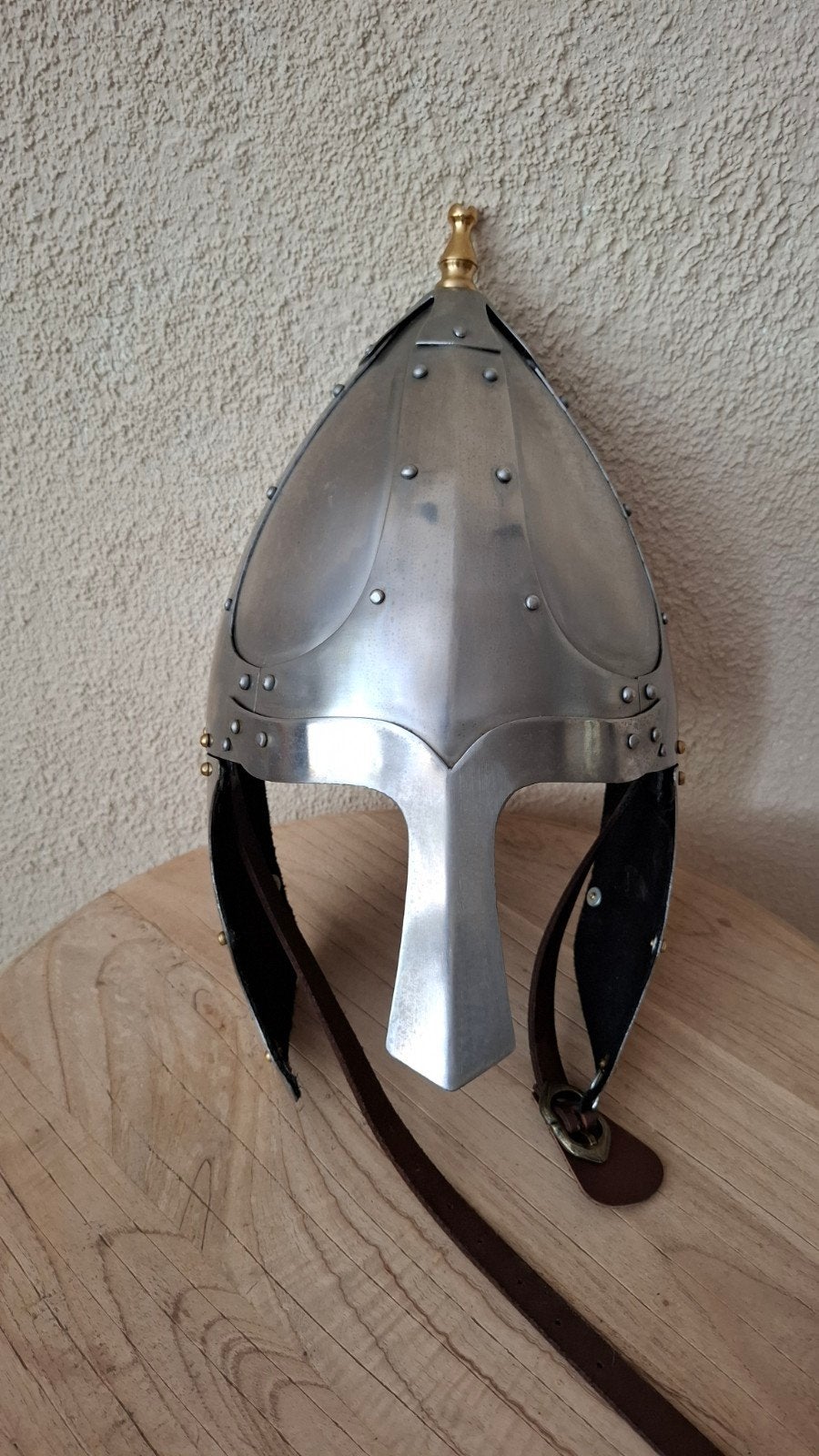 ridderhelm, reenactment, larp,helm,ridder, kasteel, helm, Ophalen of Verzenden, Zo goed als nieuw