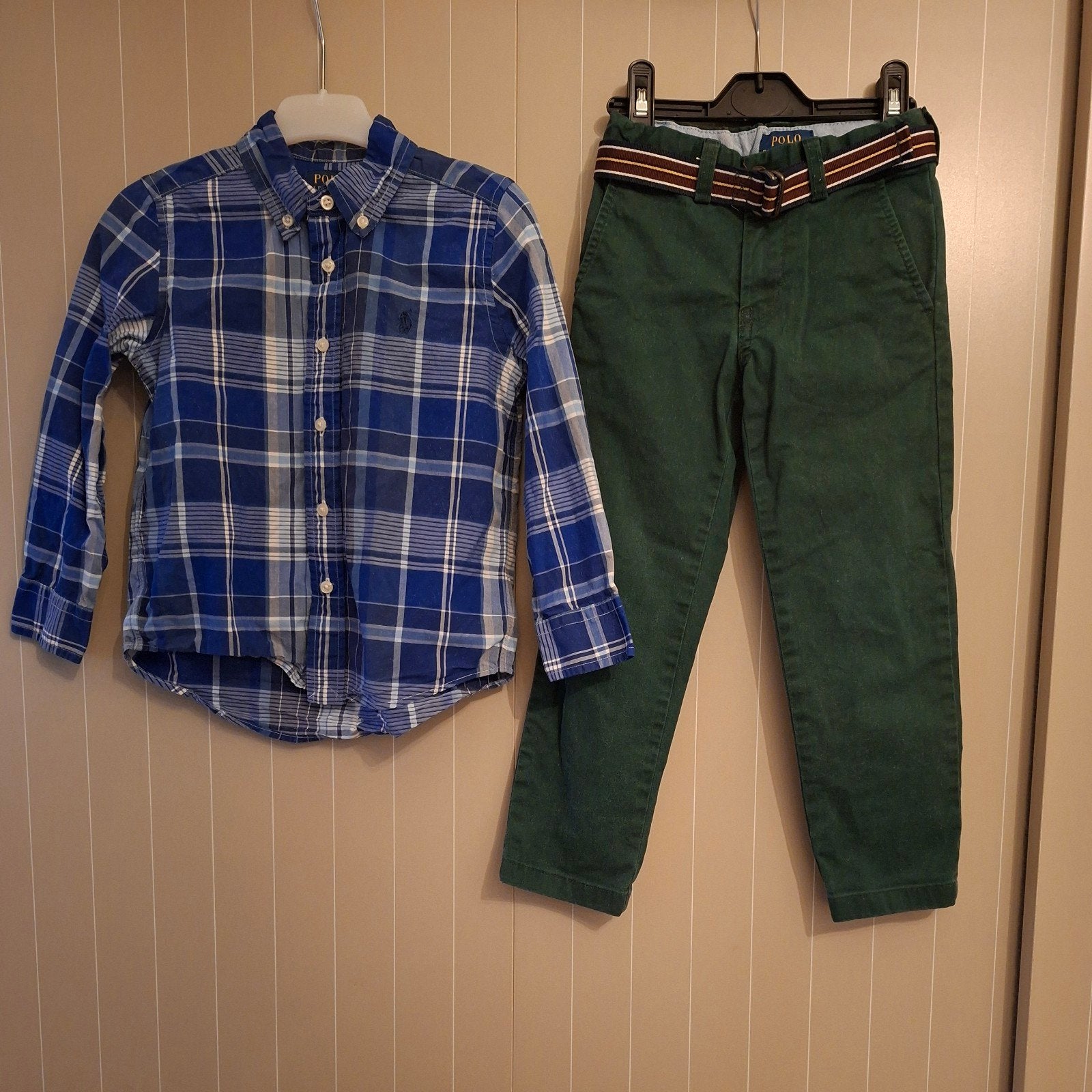 Polo Ralph Lauren maat 104 set overhemd broek riem, Ophalen of Verzenden, Zo goed als nieuw, Setje, Jongen