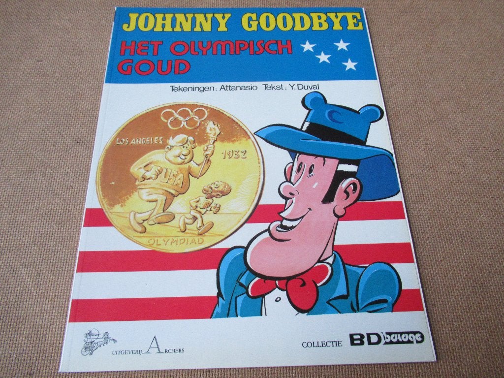Johnny Goodbye - Het Olympisch Goud, 1e druk 1984, Verzenden, Eén stripboek, Dino Attanasio, Nieuw