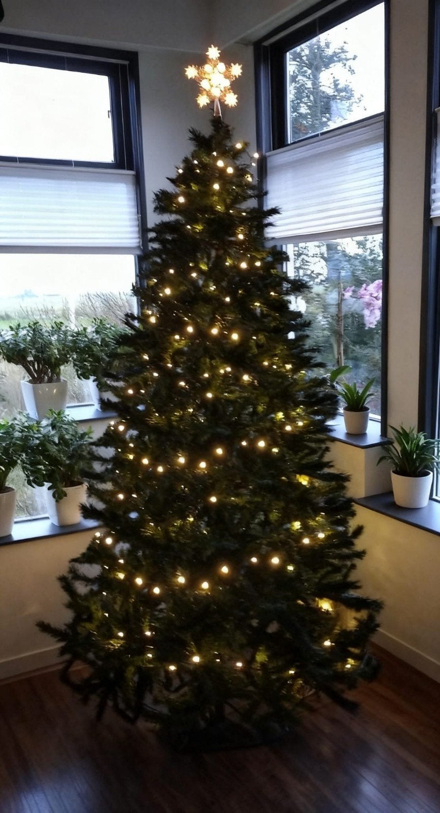 kunst kerstboom, Ophalen