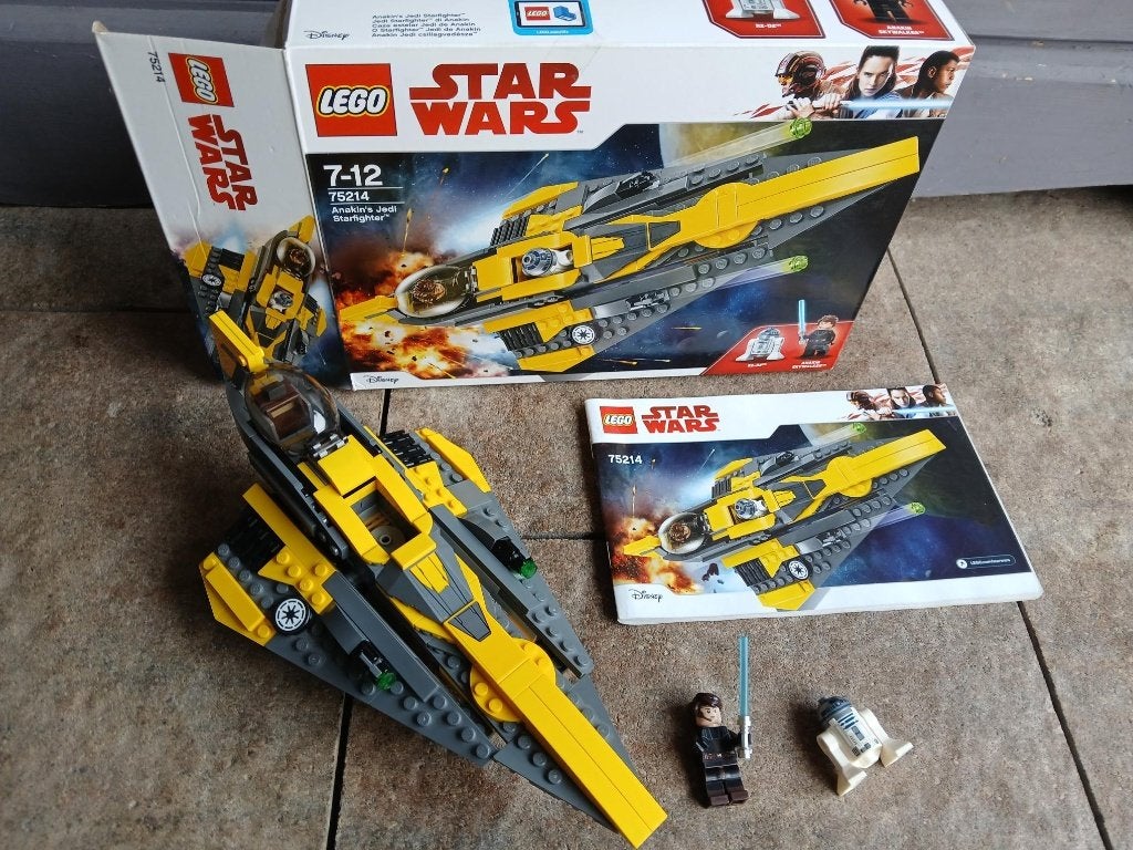 lego star wars 75214 Anakin's Jedi starfighter., Ophalen, Inclusief instructies, Gebruikt, Star Wars