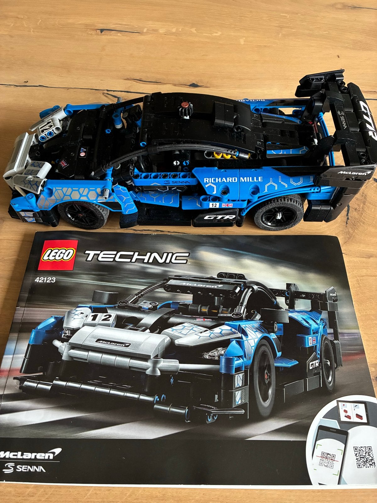 LEGO Technic 42123 McLaren Senna GTR, Lego, Ophalen of Verzenden, Zo goed als nieuw, Complete set