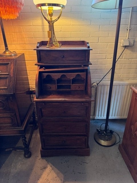 Bureau, Secretaire, Ophalen, 56 cm, Hout, Secretaire