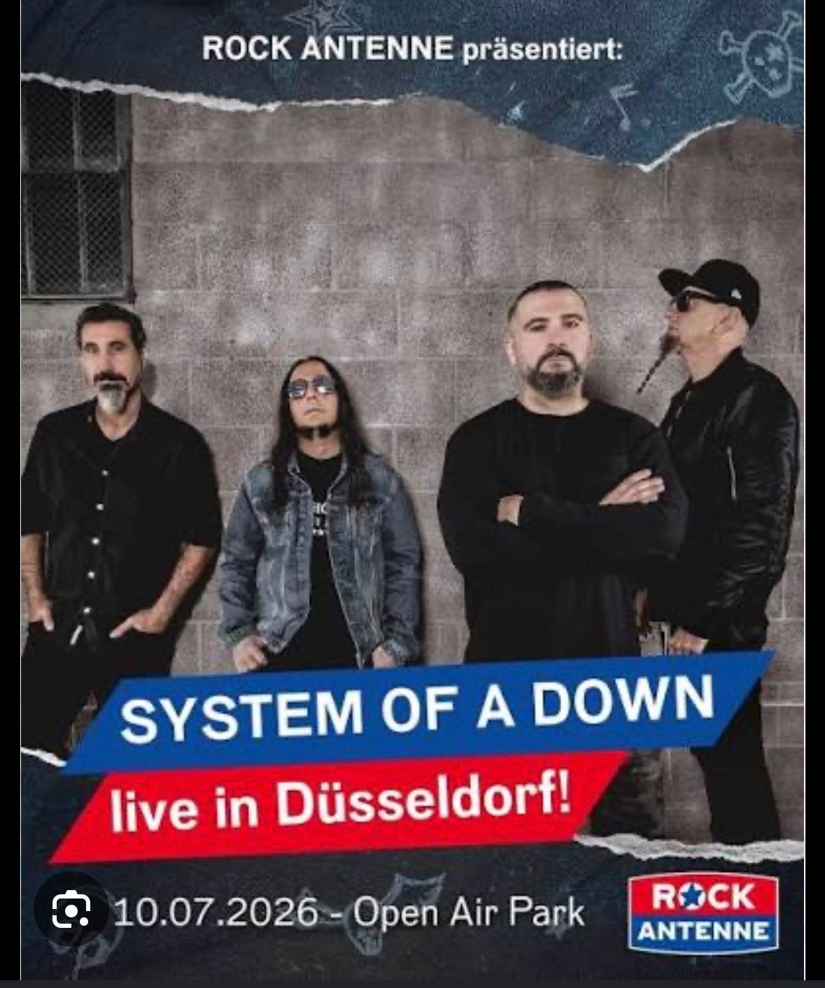 System of a down in Dusseldorf 10 juli 2 zitplaatsen, Tickets en Kaartjes, Concerten | Rock en Metal, Drie personen of meer, Maart