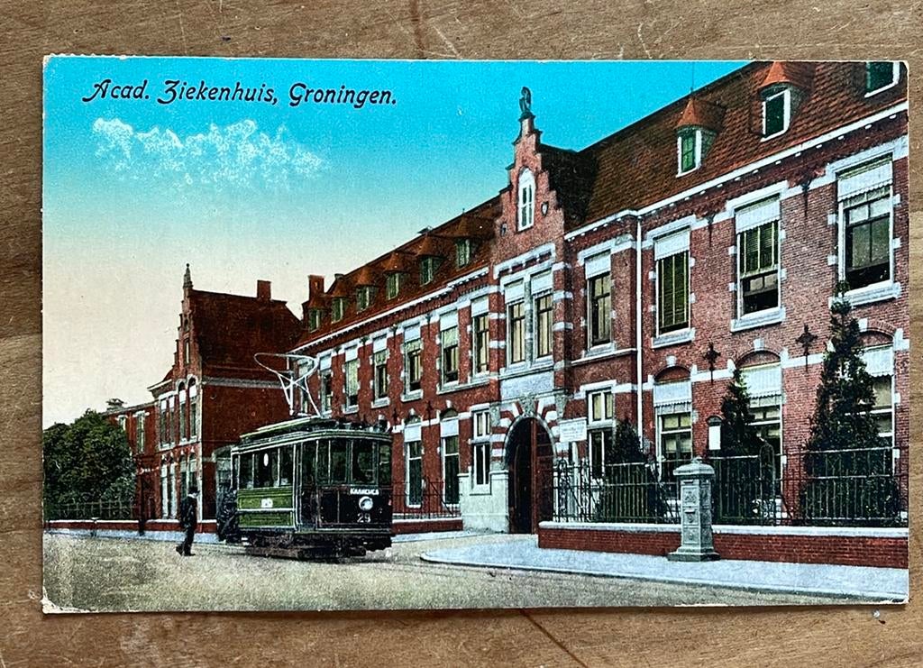Ansichtkaart Academisch ziekenhuis Groningen, Ophalen of Verzenden