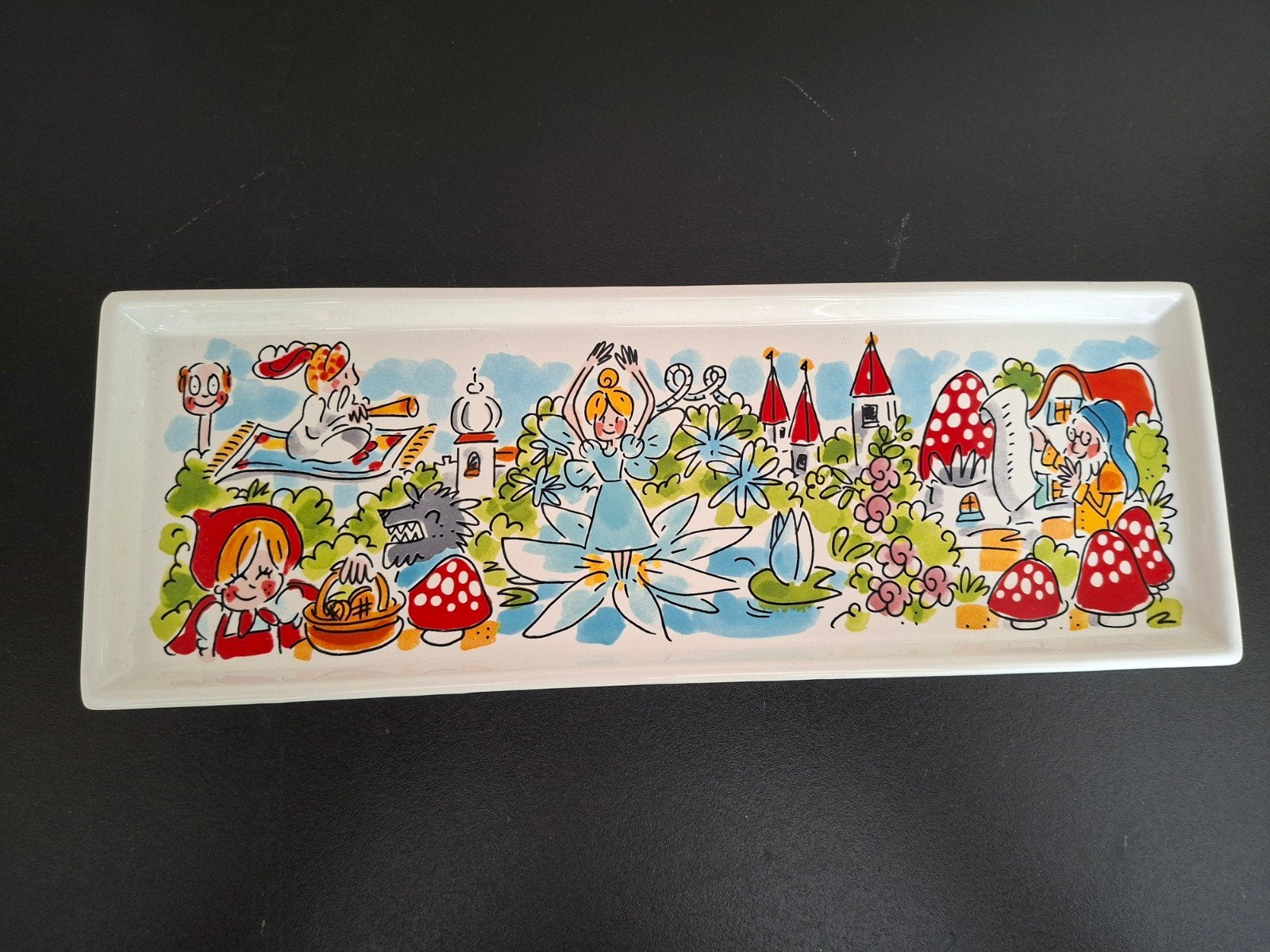 Blond Amsterdam Efteling Cakeschaal - Sprookjesachtig Design, Nieuw, Ophalen of Verzenden, Schaal of Schalen, Overige stijlen