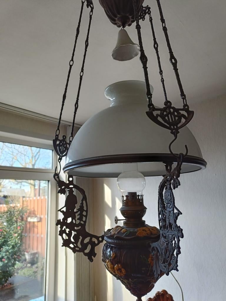 Petroleumlamp, Ophalen