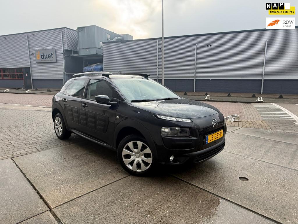 Citroen C4 Cactus 1.2 PureTech Feel CLIMA NAVI Volledig onde, Auto's, Citroën, Voorwielaandrijving, 1199 cc, 82 pk, Zwart