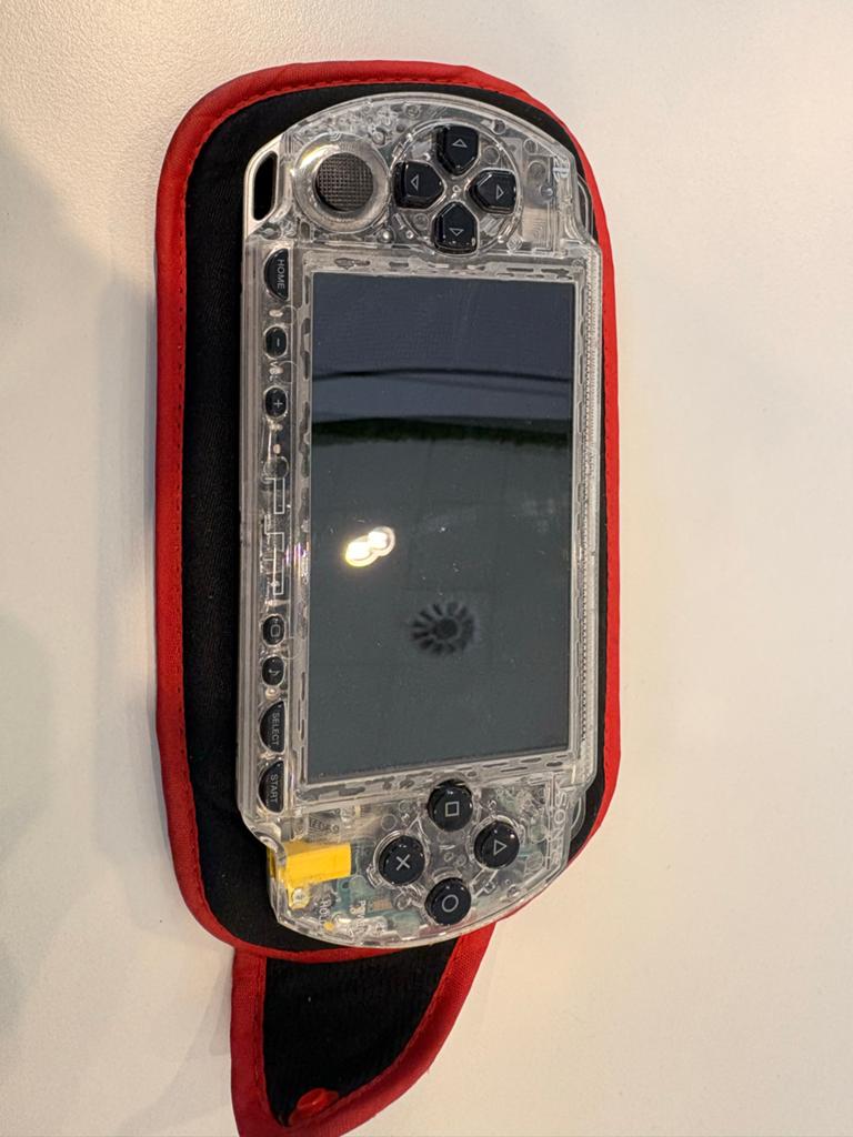 PSP-3000 met Clear Shell Mod, 40+ Games & Emulator, Spelcomputers en Games, Overige kleuren, PSP 3000, Ophalen of Verzenden, Gebruikt