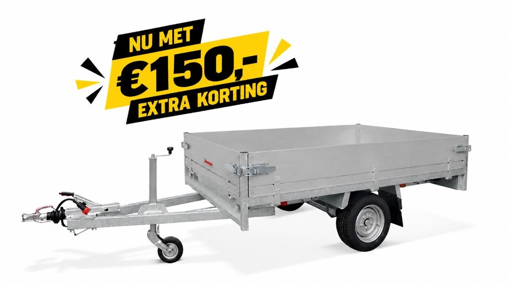 Anssems PSX Plateauwagen Actiemodel 1350kg 251x153cm, Ophalen, Nieuw