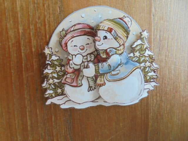 3d plaatje kerst 2, Ophalen of Verzenden, Nieuw, Kerst, Knipvel