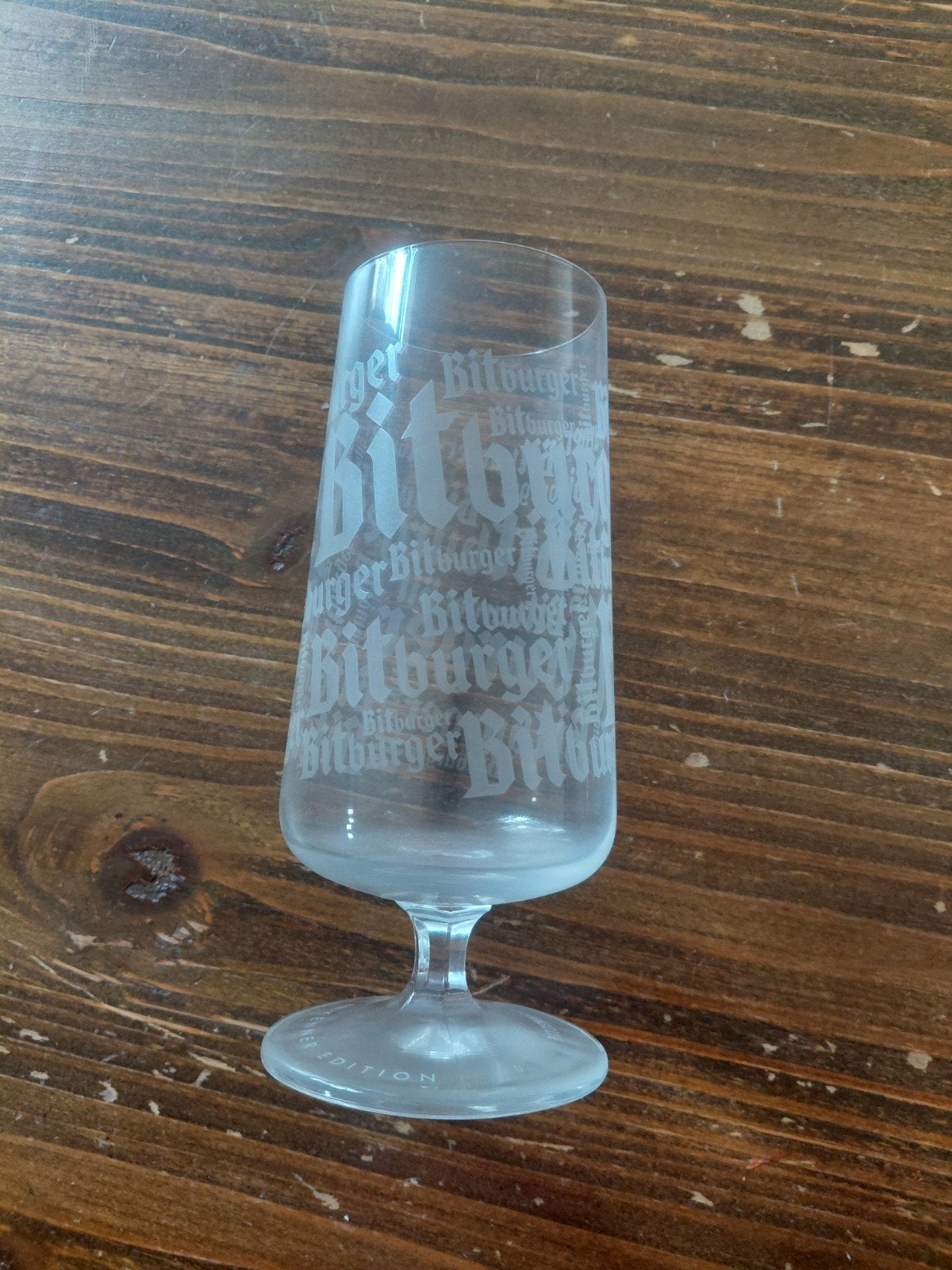 Bitburger Bekennner Edition Bierglas, Verzamelen, Ophalen, Zo goed als nieuw, Glas of Glazen, Overige merken