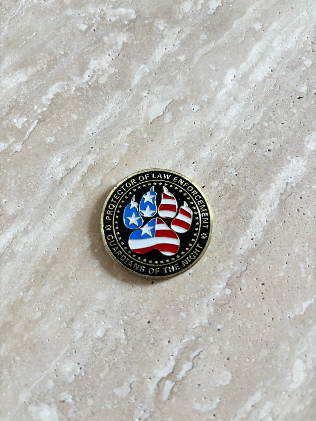 K9 Politiehond Challenge Coin - Beschermer van de Wet, Ophalen, Zo goed als nieuw