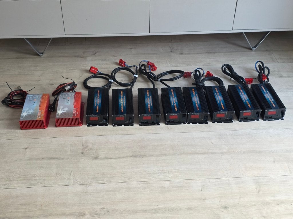 tk:Accu lader,Lead Crystal /Zenith High Frequency laders 24V, Ophalen of Verzenden, Gebruikt