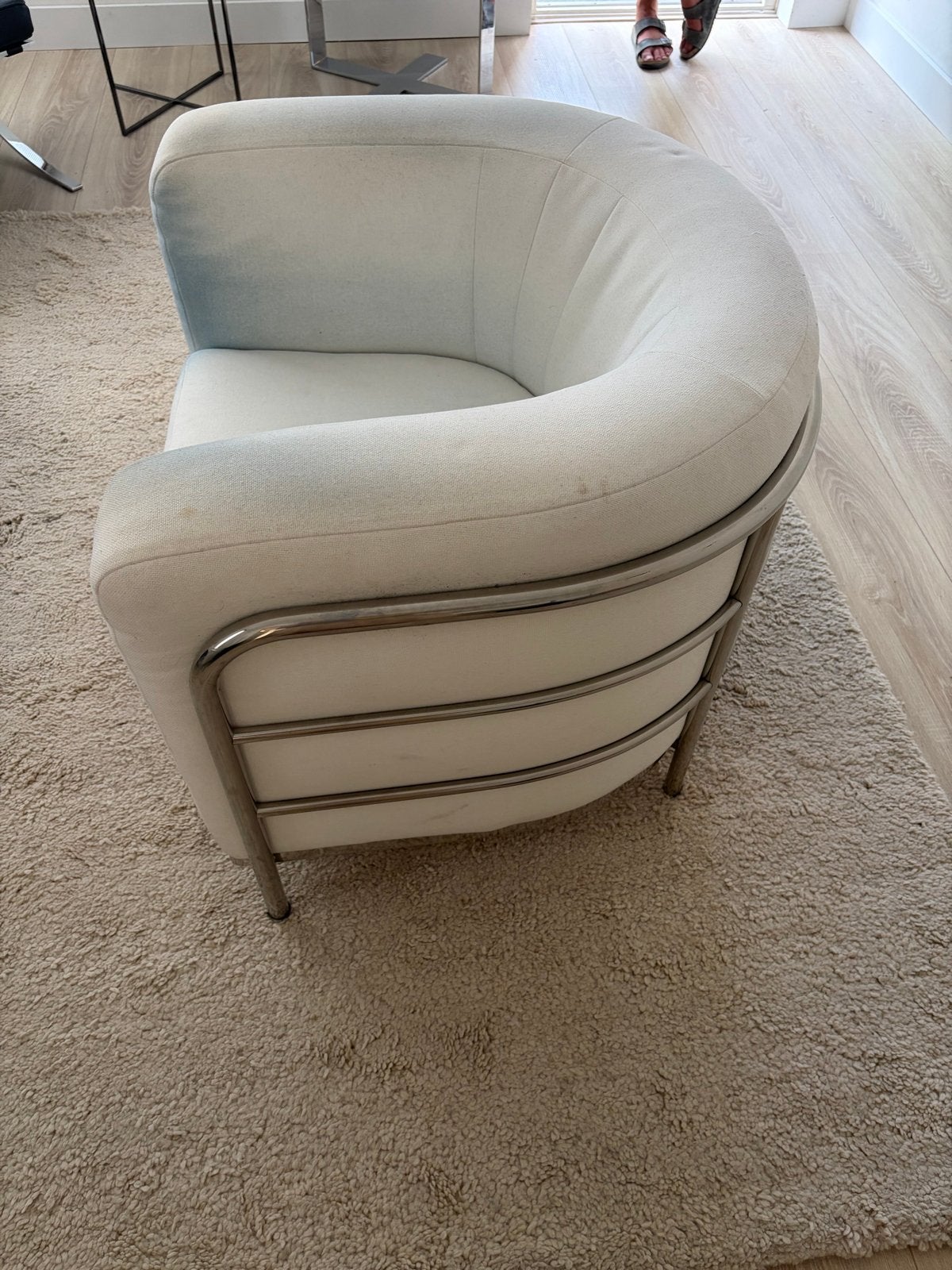 Iconische Zanotta Onda Design Fauteuil, Ophalen, Gebruikt, Italiaans Postmodernistisch jaren 80, 75 tot 100 cm