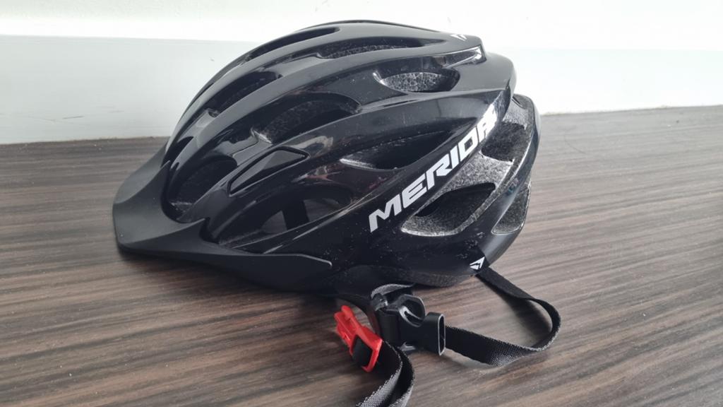Mtb Merida zwarte helm maat 54-58 cm, Gebruikt, M, Merida, Ophalen of Verzenden