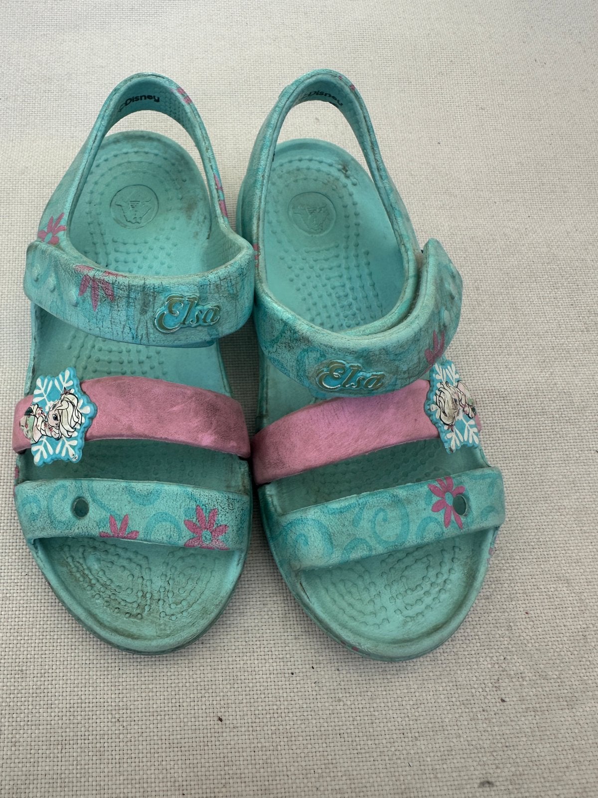 Disney Elsa crocs slippers - schoenen maat 27 -28, Ophalen, Gebruikt, Meisje, Schoenen