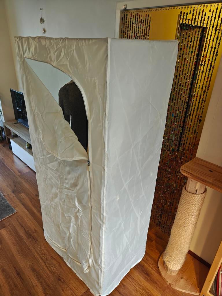 Kledingrek met hoes, Ophalen, Gebruikt, Modern, functioneel, Overige materialen