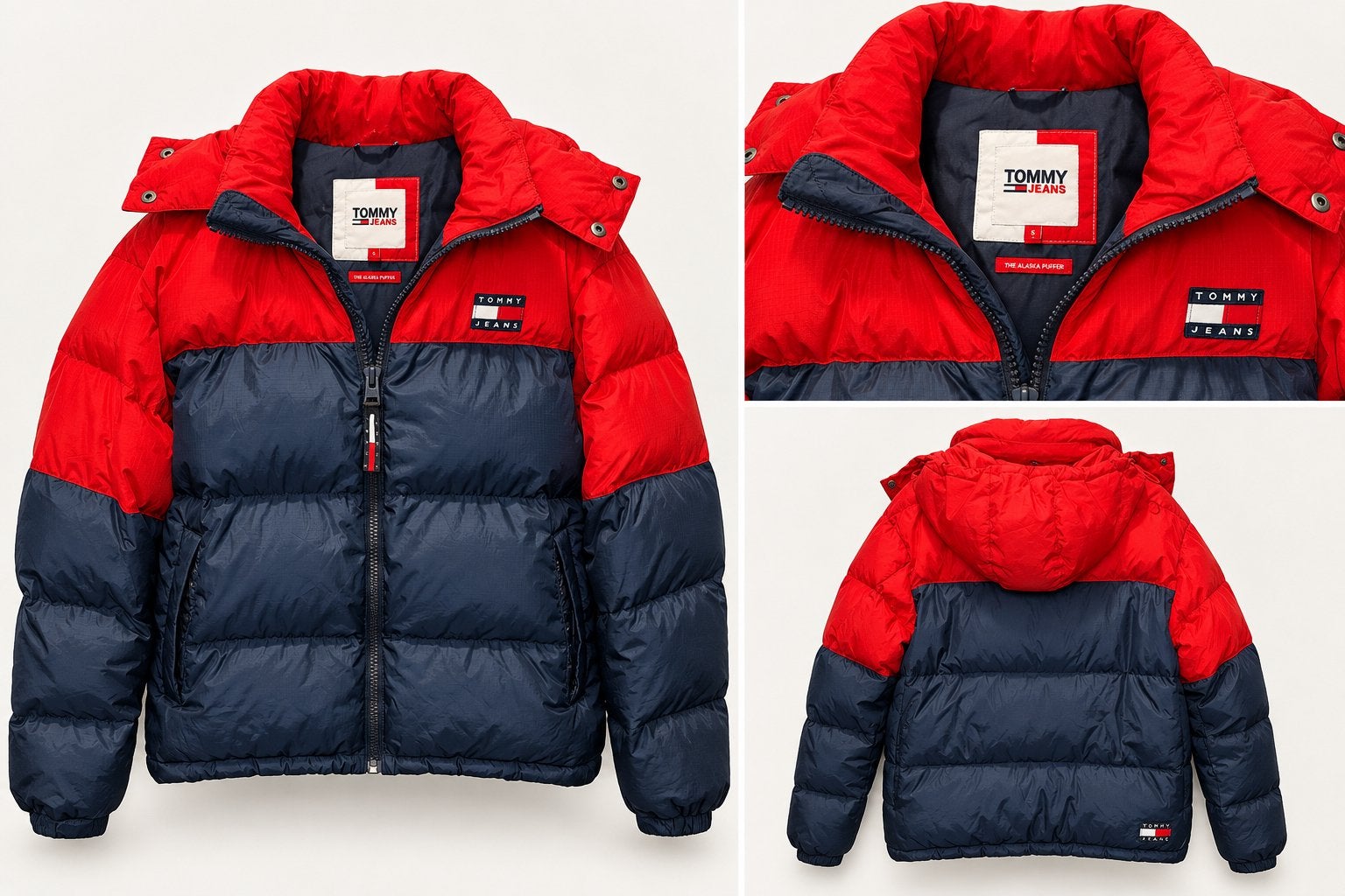 Tommy Jeans The Alaska Puffer, Kleding | Heren, Ophalen of Verzenden, Zo goed als nieuw, Maat 46 (S) of kleiner, Blauw