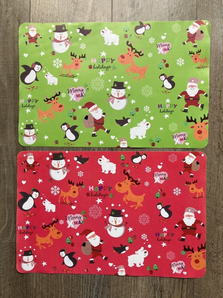 Kerst placemats (2 stuks). Geheel nieuw / ongebruikt!, Ophalen of Verzenden, Nieuw, Overige kleuren, Placemat