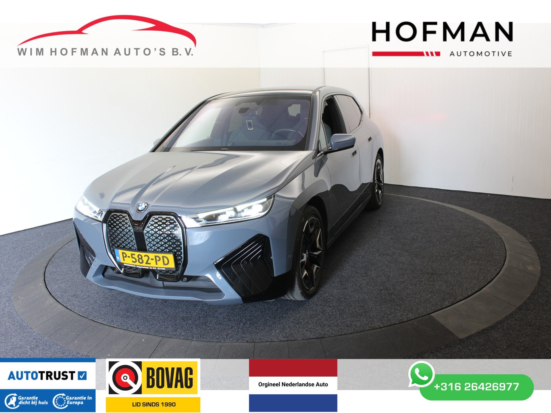 BMW iX xDrive40 High Exe Sport SOH 100% El Trek Pano Head Up, 12 maanden, Gebruikt, 22 min, Origineel Nederlands