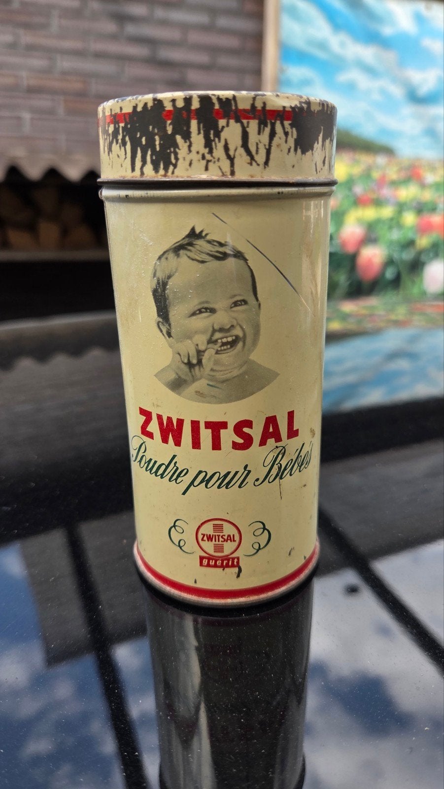Vintage Zwitsal Babypoeder Blik - Zeldzaam Verzamelobject, Ophalen of Verzenden