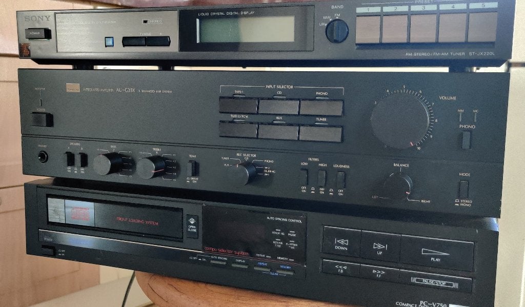versterker SANSUI INTEGR AMPLIFIER AU-G-33X plus cd en tuner, Ophalen of Verzenden, Gebruikt, 120 watt of meer, Overige merken