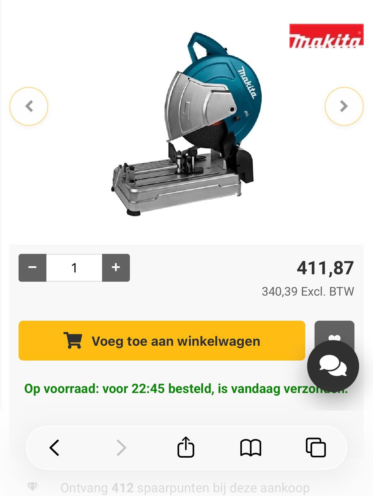 Makita dlw140z afkort slijpmachine op accu, Decoupeerzaag, Ophalen of Verzenden, Zo goed als nieuw, 30 tot 70 mm